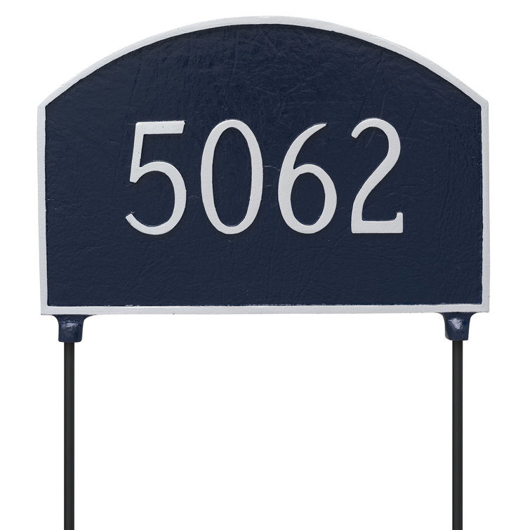 Montague Metal Products Prestige 1Line Lawn Address Sign Wayfair